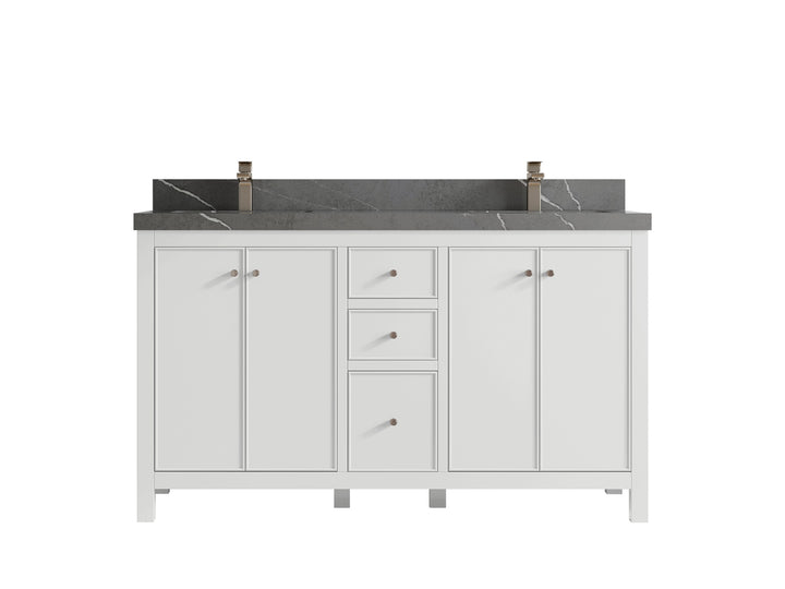 Chicago 60 in. W x 22 in. D Double Sink Bathroom Vanity - photo 35