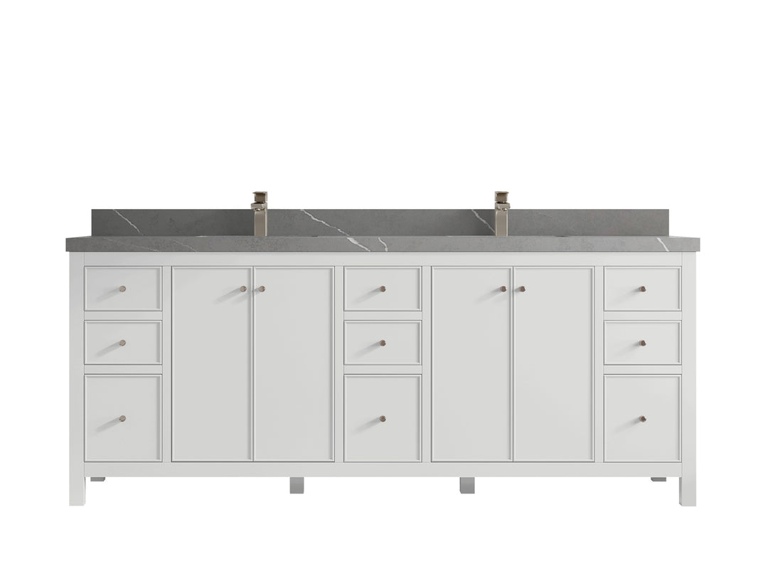 Chicago 84 in. W x 22 in. D Double Sink Bathroom Vanity