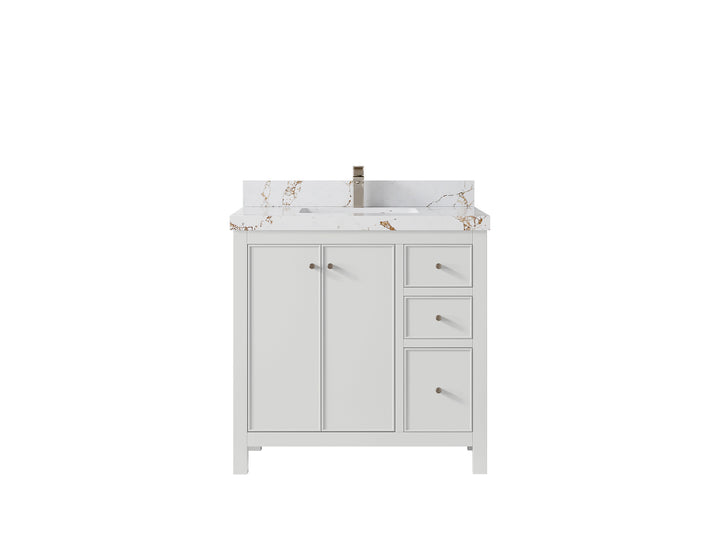 Chicago 36 in. W x 22 in. D Center Sink Bathroom Vanity - photo 43