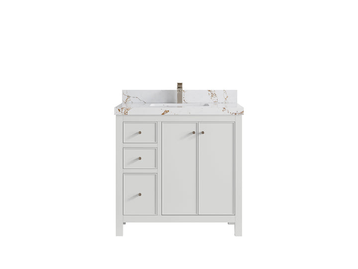 Chicago 36 in. W x 22 in. D Center Sink Bathroom Vanity - photo 37