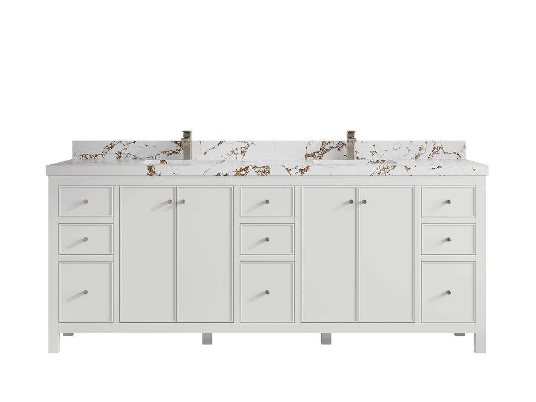 Chicago 84 in. W x 22 in. D Double Sink Bathroom Vanity