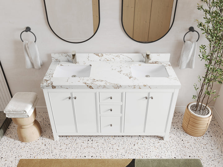 Chicago 60 in. W x 22 in. D Double Sink Bathroom Vanity - photo 38