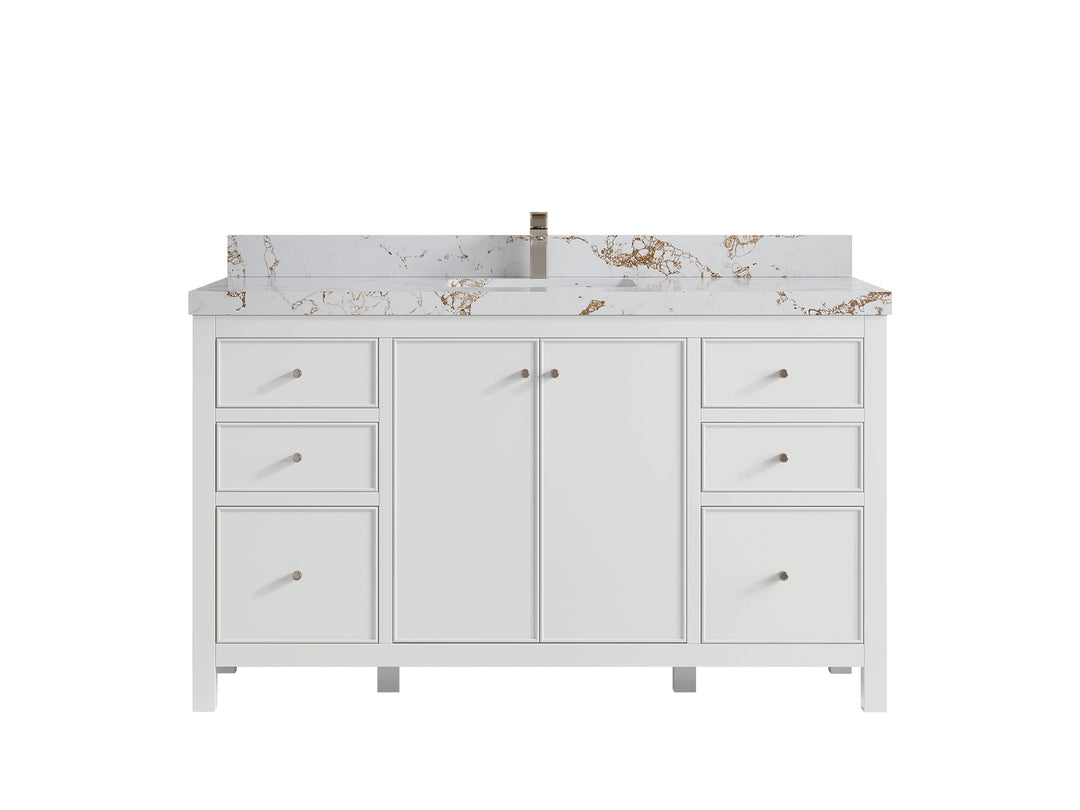 Chicago 60 in. W x 22 in. D Single Sink Bathroom Vanity