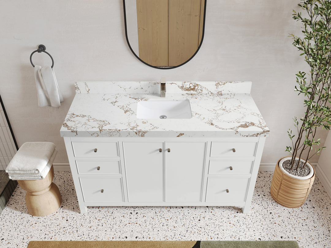 Chicago 60 in. W x 22 in. D Single Sink Bathroom Vanity