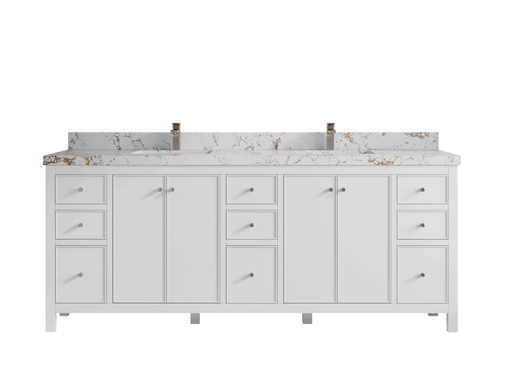 Chicago 84 in. W x 22 in. D Double Sink Bathroom Vanity - photo 37