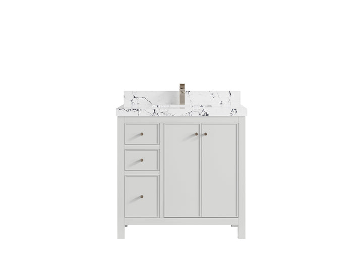 Chicago 36 in. W x 22 in. D Center Sink Bathroom Vanity - photo 41