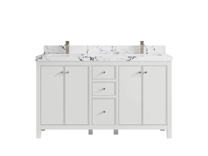 Chicago 60 in. W x 22 in. D Double Sink Bathroom Vanity - photo 41
