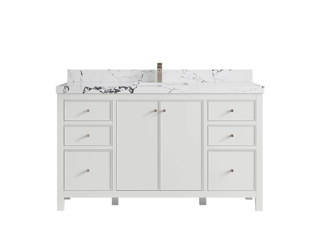 Chicago 60 in. W x 22 in. D Single Sink Bathroom Vanity