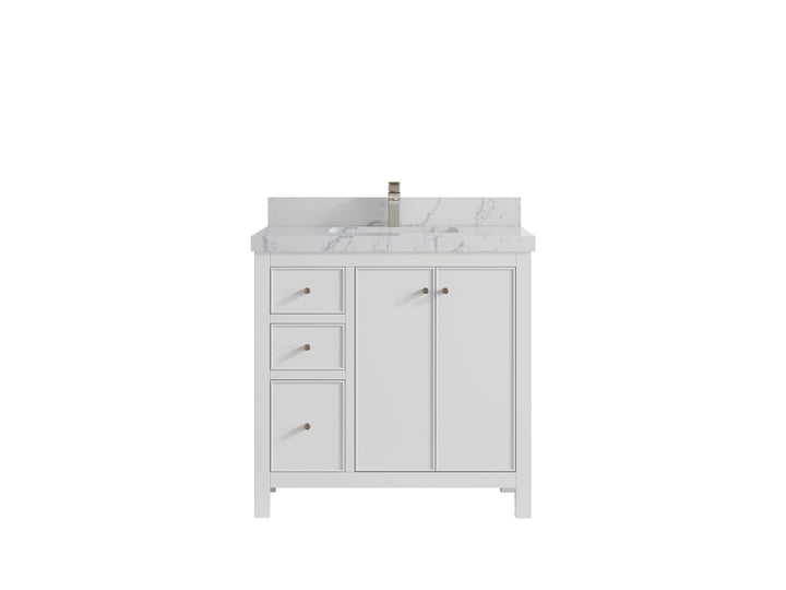 Chicago 36 in. W x 22 in. D Center Sink Bathroom Vanity - photo 43