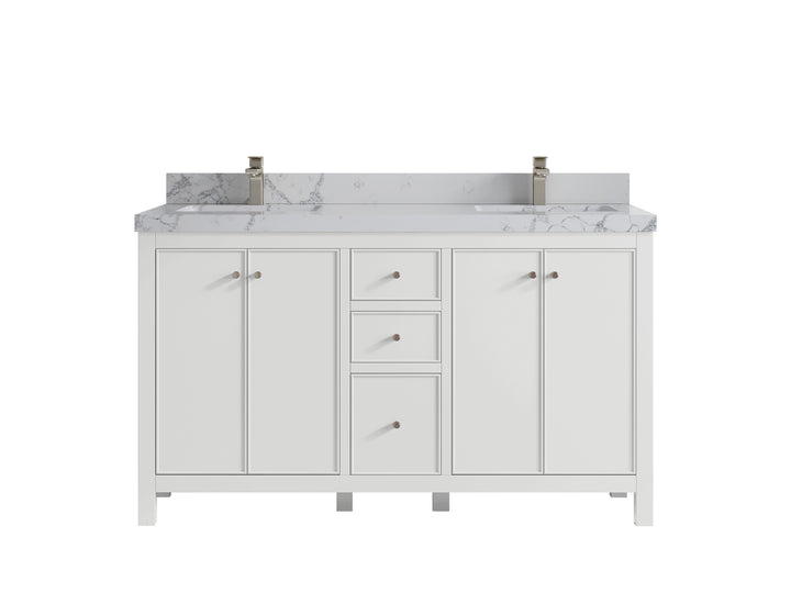 Chicago 60 in. W x 22 in. D Double Sink Bathroom Vanity - photo 43