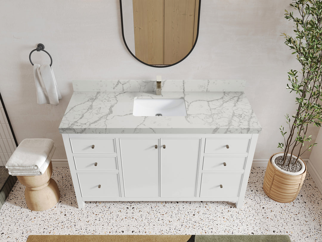 Chicago 60 in. W x 22 in. D Single Sink Bathroom Vanity