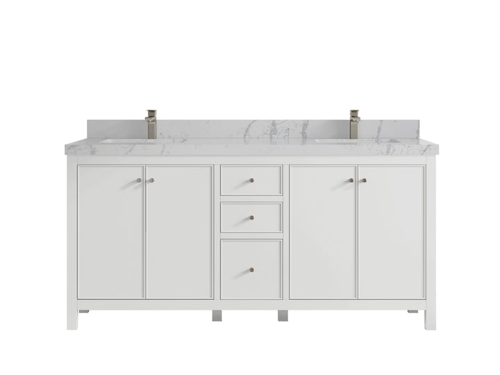 Chicago 72 in. W x 22 in. D Double Sink Bathroom Vanity - photo 43