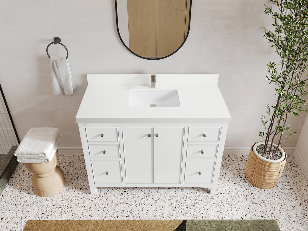 Chicago 48 in. W x 22 in. D Single Sink Bathroom Vanity