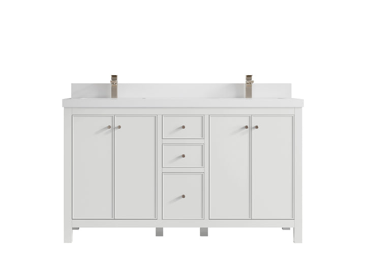 Chicago 60 in. W x 22 in. D Double Sink Bathroom Vanity - photo 45