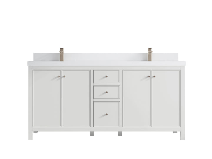 Chicago 72 in. W x 22 in. D Double Sink Bathroom Vanity - photo 45