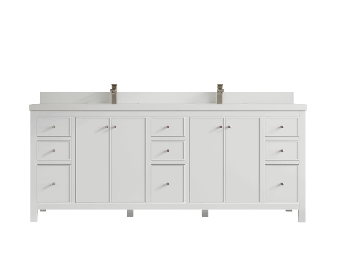 Chicago 84 in. W x 22 in. D Double Sink Bathroom Vanity