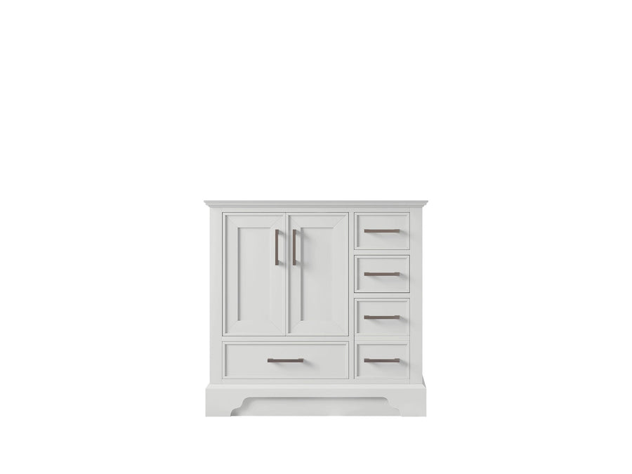 Charlotte 36 in. W x 22 in. D Left Offset Sink Vanity Cabinet