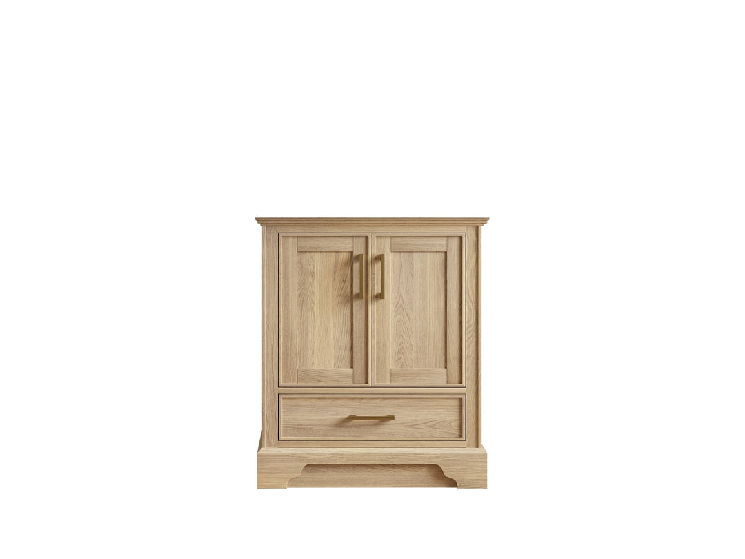 Charlotte White Oak 30 in. W x 22 in. D Single Sink Bathroom Vanity with countertop - Cabinet Only