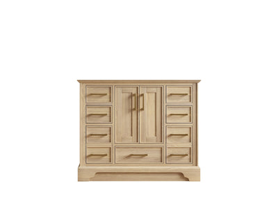 Charlotte White Oak 42 in. W x 22 in. D Single Sink Bathroom Vanity - Cabinet Only