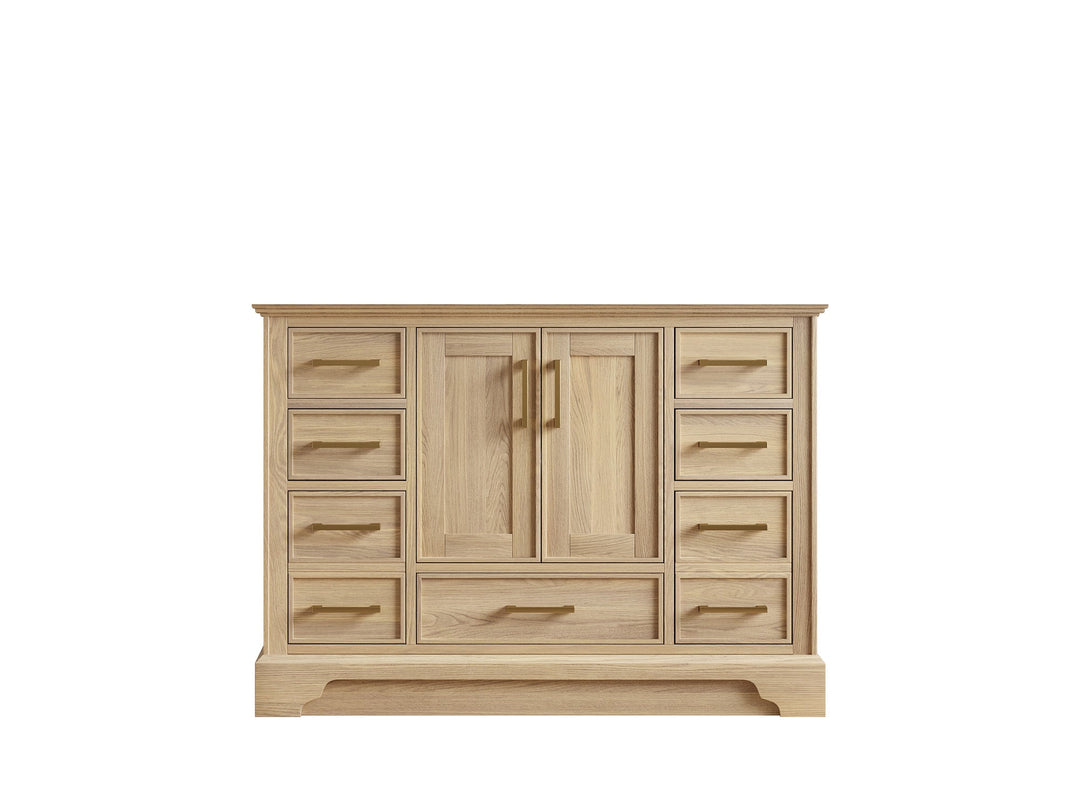 Charlotte White Oak 48 in. W x 22 in. D Single Sink Bathroom Vanity - Cabinet Only