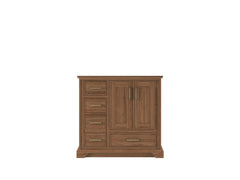 Charlotte 36 in. W x 22 in. D Left Offset Sink Bathroom Teak Wood Vanity - photo 7