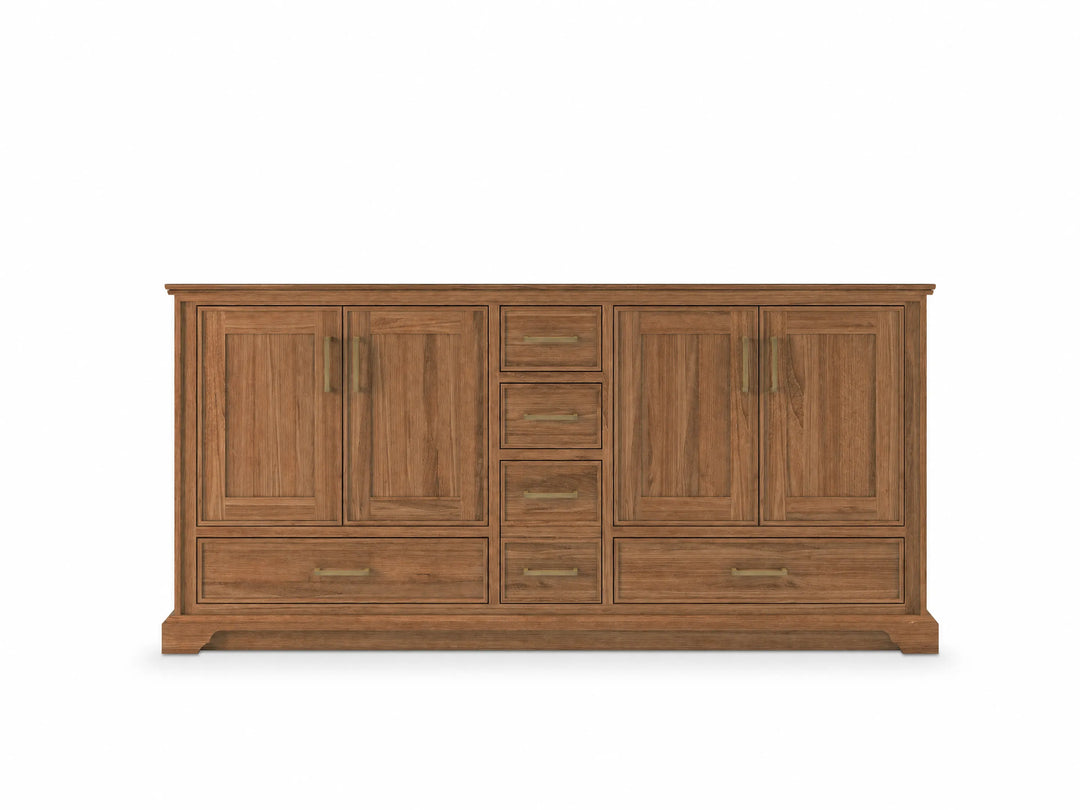 Charlotte 72 in. W x 22 in. D Double Sink Bathroom Teak Wood Vanity | 
              
                Dark Natural Teak
                
                  
             - CHR_TK_DNT_WHQZ_72D - photo №31