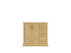 Charlotte 36 in. W x 22 in. D Left Offset Sink Bathroom Teak Wood Vanity - photo 7