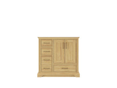 Charlotte 36 in. W x 22 in. D Right Offset Sink Bathroom Teak Wood Vanity - photo 7
