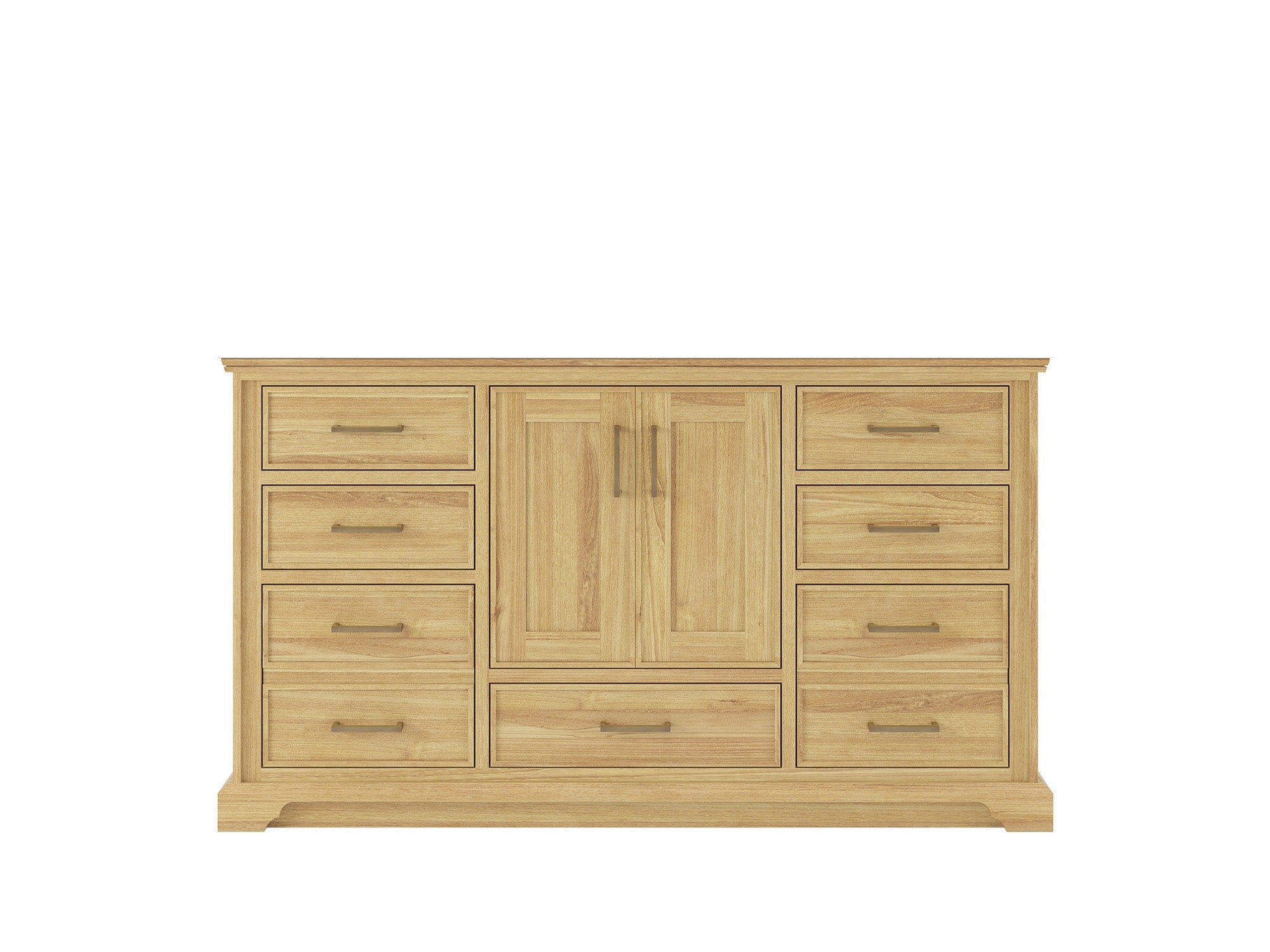 Charlotte Teak 60 in. W x 22 in. D Single Sink Bathroom Vanity in Light Natural - Cabinet Only