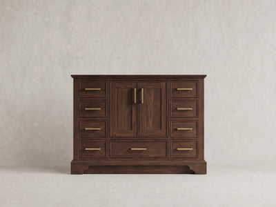 Charlotte 48 in. W x 22 in. D Single Sink Bathroom Teak Wood Vanity