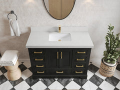 Charlotte 48 in. W x 22 in. D Single Sink Bathroom Vanity - photo 7