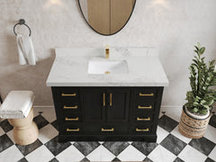 Charlotte 48 in. W x 22 in. D Single Sink Bathroom Vanity - photo 9