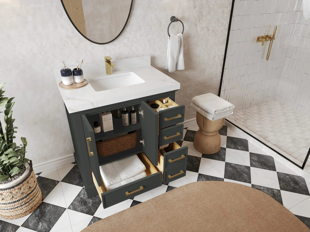 Charlotte 36 in. W x 22 in. D Center Sink Bathroom Vanity