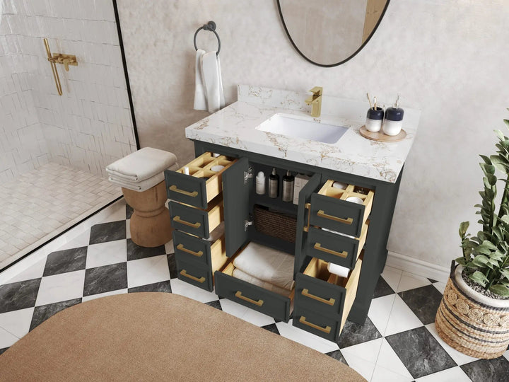Charlotte 42 in. W x 22 in. D Single Sink Bathroom Vanity - photo 3