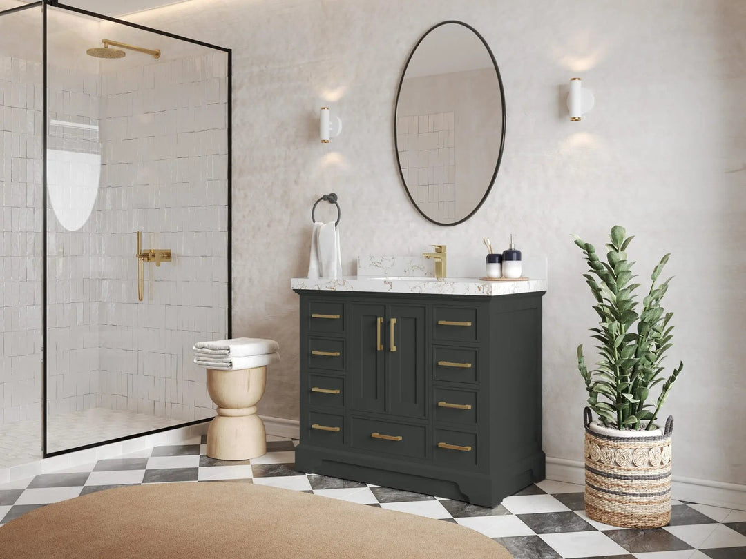 Charlotte 42 in. W x 22 in. D Single Sink Bathroom Vanity