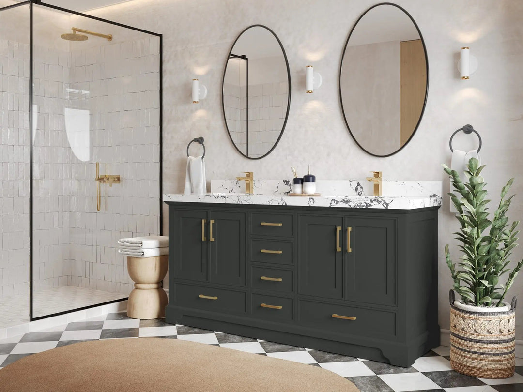 Charlotte 72 in. W x 22 in. D Double Sink Bathroom Vanity