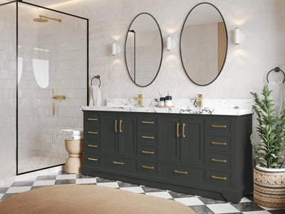 Charlotte 84 in. W x 22 in. D Double Sink Bathroom Vanity
