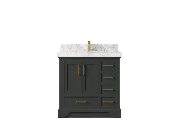 Charlotte 36 in. W x 22 in. D Center Sink Bathroom Vanity - photo 18
