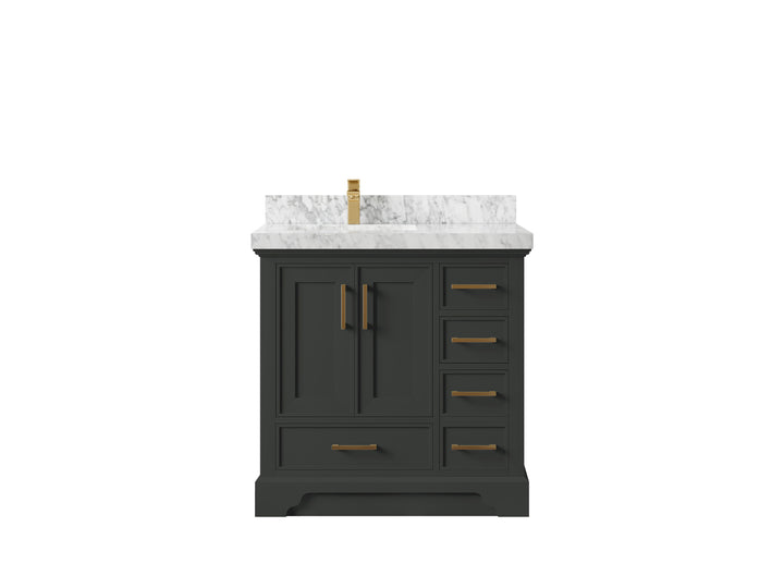 Charlotte 36 in. W x 22 in. D Left Offset Sink Bathroom Vanity - photo 18