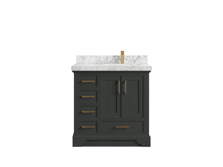 Charlotte 36 in. W x 22 in. D Right Offset Sink Bathroom Vanity - photo 18