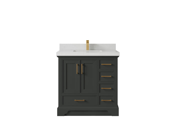 Charlotte 36 in. W x 22 in. D Center Sink Bathroom Vanity - photo 20