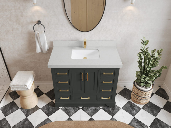 Charlotte 42 in. W x 22 in. D Single Sink Bathroom Vanity - photo 19