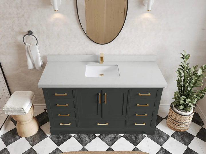 Charlotte 60 in. W x 22 in. D Single Sink Bathroom Vanity - photo 19