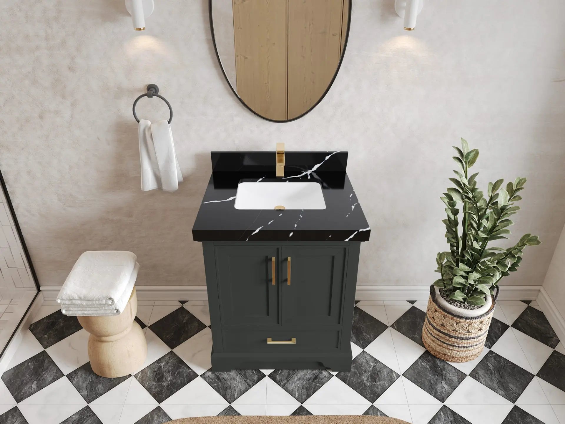 Charlotte 30 in. W x 22 in. D Single Sink Bathroom Vanity
