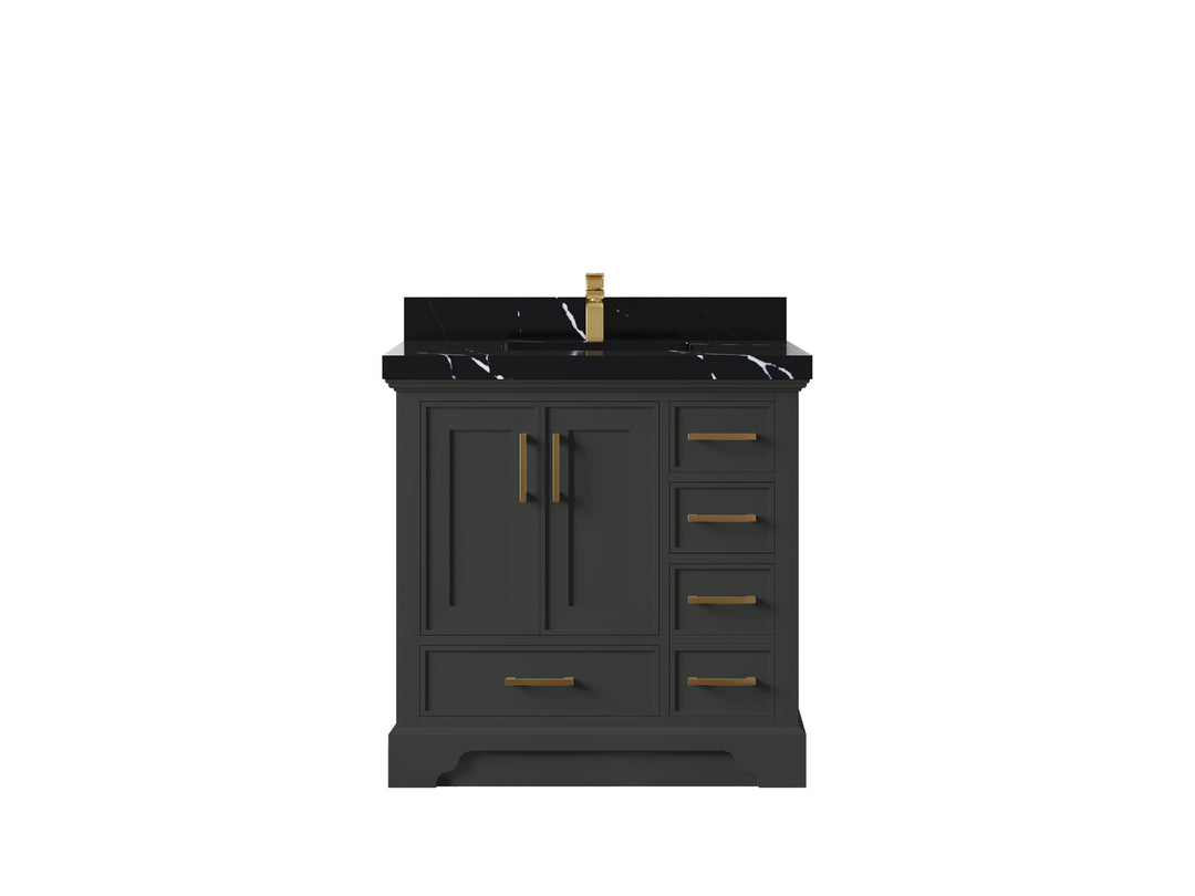 Charlotte 36 in. W x 22 in. D Center Sink Bathroom Vanity