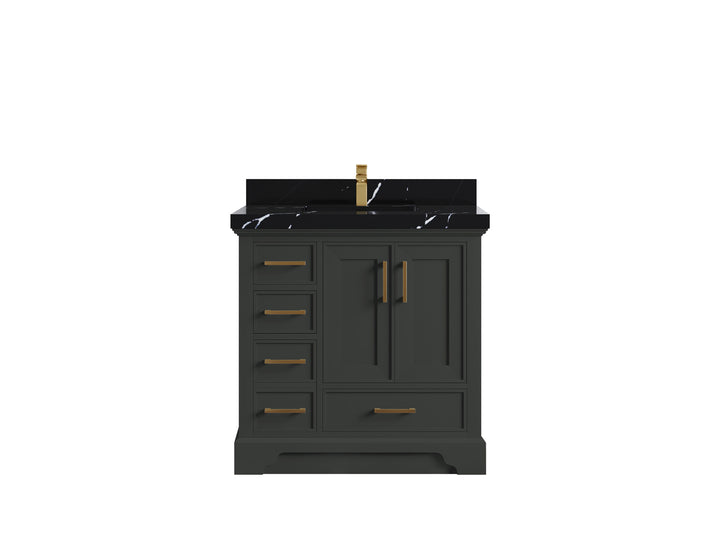 Charlotte 36" W x 22" D Center Sink Vanity for Elegant Bathroom Spaces - photo 8
