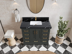 Charlotte 42 in. W x 22 in. D Single Sink Bathroom Vanity - photo 7
