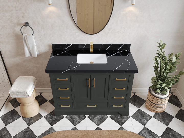 Charlotte 48 in. W x 22 in. D Single Sink Bathroom Vanity - photo 7