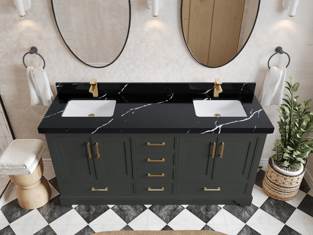 Charlotte 72 in. W x 22 in. D Double Sink Bathroom Vanity