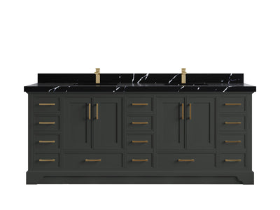 Charlotte 84 in. W x 22 in. D Double Sink Bathroom Vanity